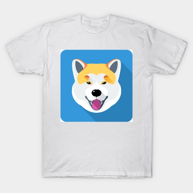 Akita Inu Japanese breed T-Shirt by kavalenkava